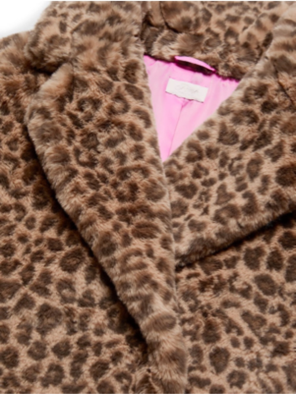 NWT! Faux Fur animal print Crop Jacket by Victoria secret size XS ! New - Picture 5 of 12
